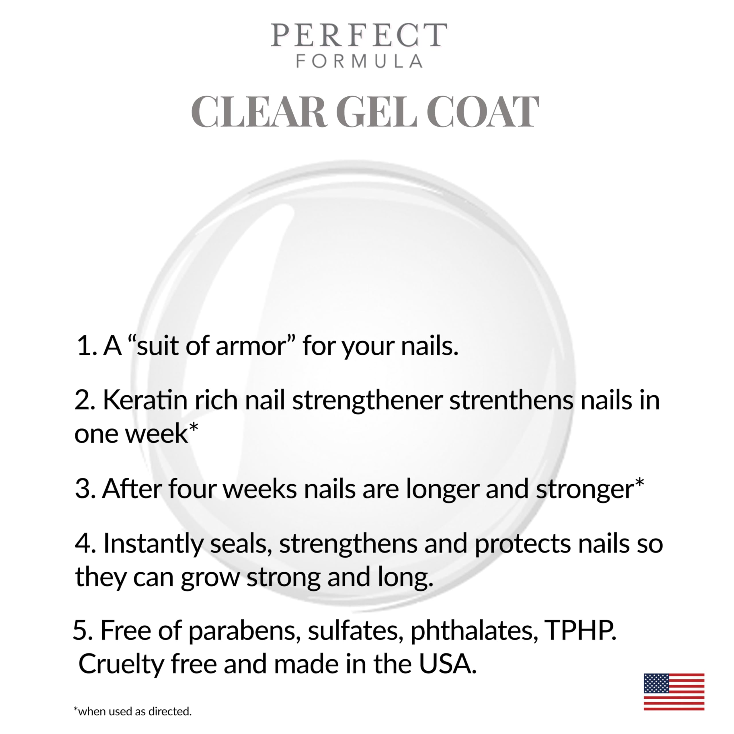 Perfect Formula Clear Gel Coat brush applying a smooth, quick-drying finish