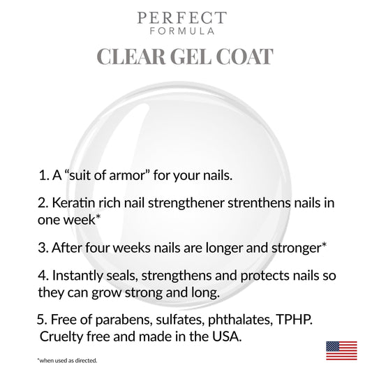Perfect Formula Clear Gel Coat brush applying a smooth, quick-drying finish