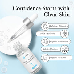 Perfect Image Glycolic 30% Peel dispensing bottle enables controlled application.