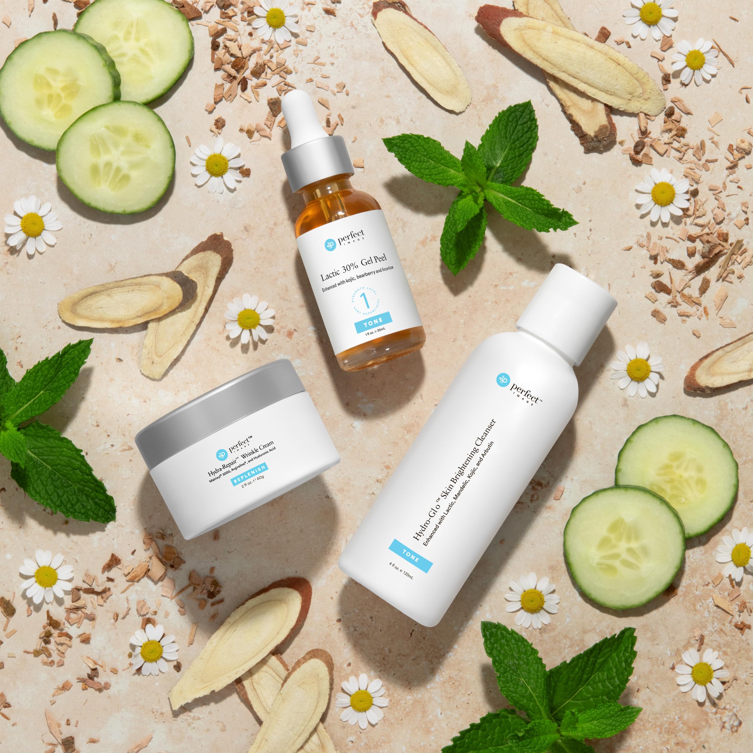 Perfect Image Hydra-Repair ingredient panel emphasizes formulation quality