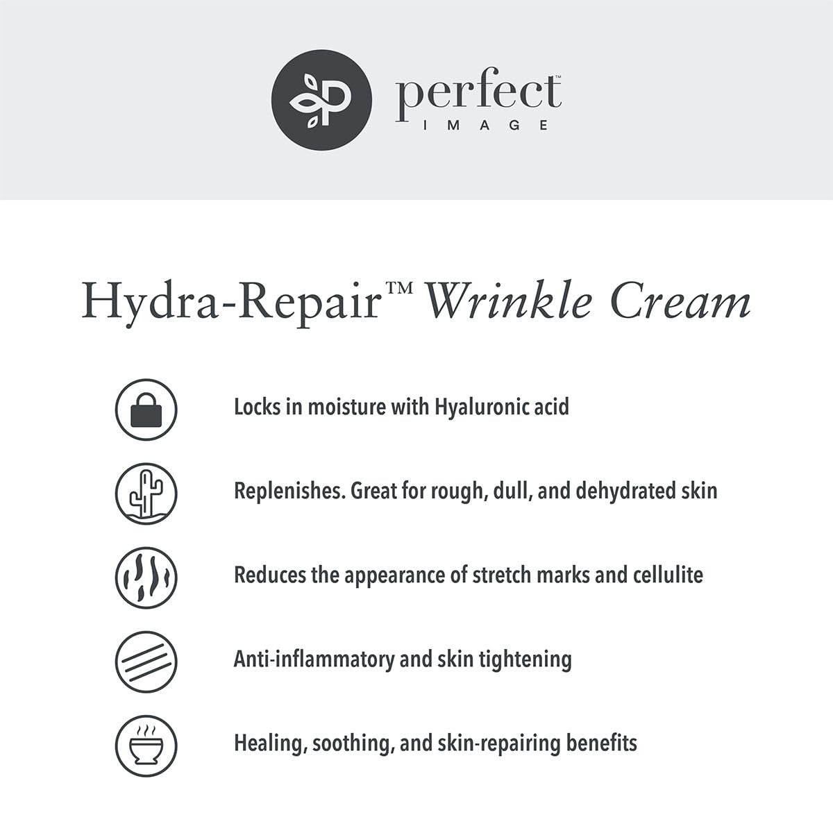 Perfect Image Hydra-Repair label detail highlights active ingredients