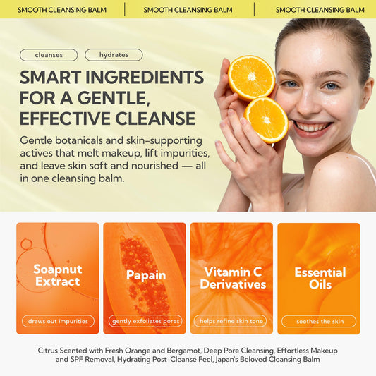 Perfect One Focus balm massaged into skin to melt makeup gently.