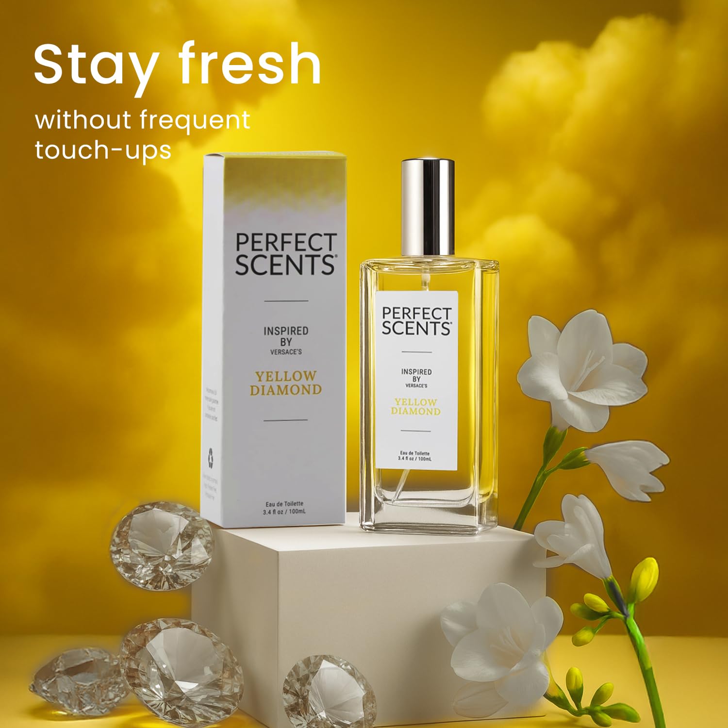 Perfect Scents 3.4 oz EDT bottle ideal for travel and gifting