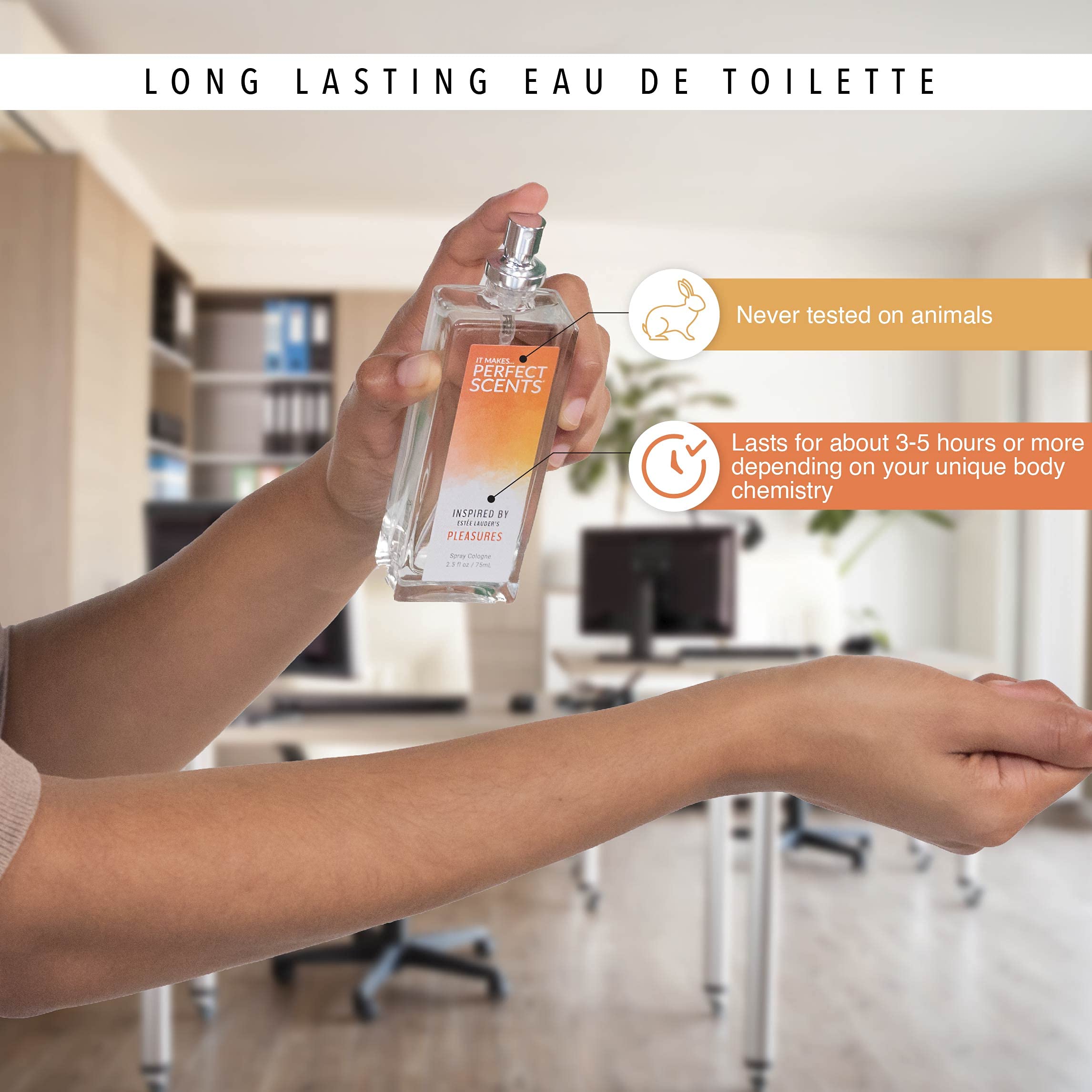 Perfect Scents eau-de-toilette daily-scent supports light fragrance wear.