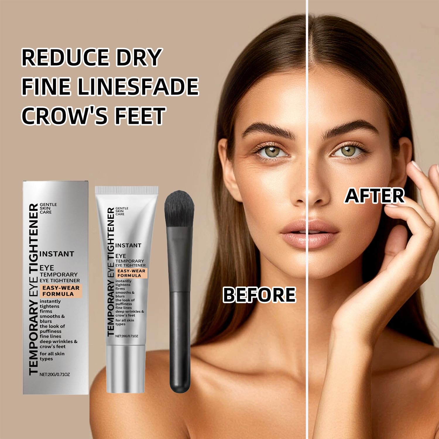 Perfection Eye Tightener tightening effect appears instantly on skin.