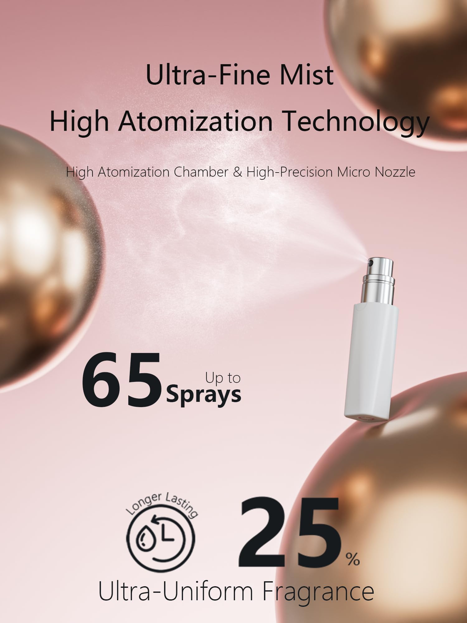 Perfume Pod ATOM01 white airtight seal preserves fragrance quality.