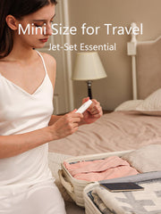 Perfume Pod ATOM01 white TSA-approved 5ml capacity for smooth airport security.