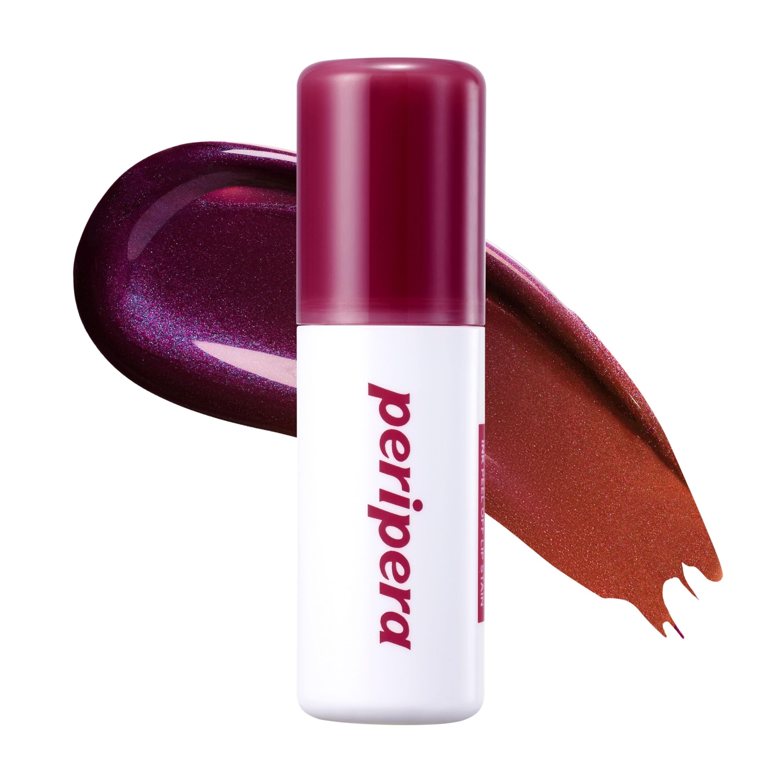 Peripera Ink Peel Off Lip Stain bottle close-up for long-lasting color.