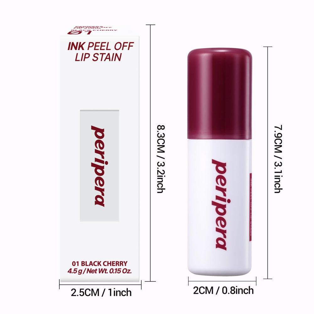 Peripera Ink Peel Off Lip Stain natural stain look after peeling.