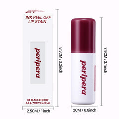 Peripera Ink Peel Off Lip Stain natural stain look after peeling.