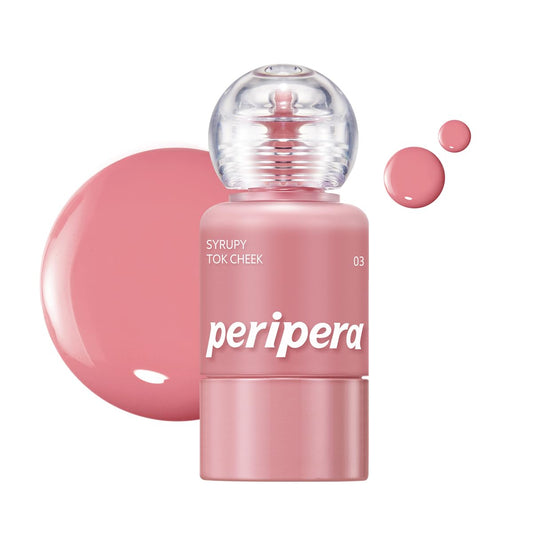 Peripera Syrupy Tok Cheek dewy glow for a luminous cheek flush.