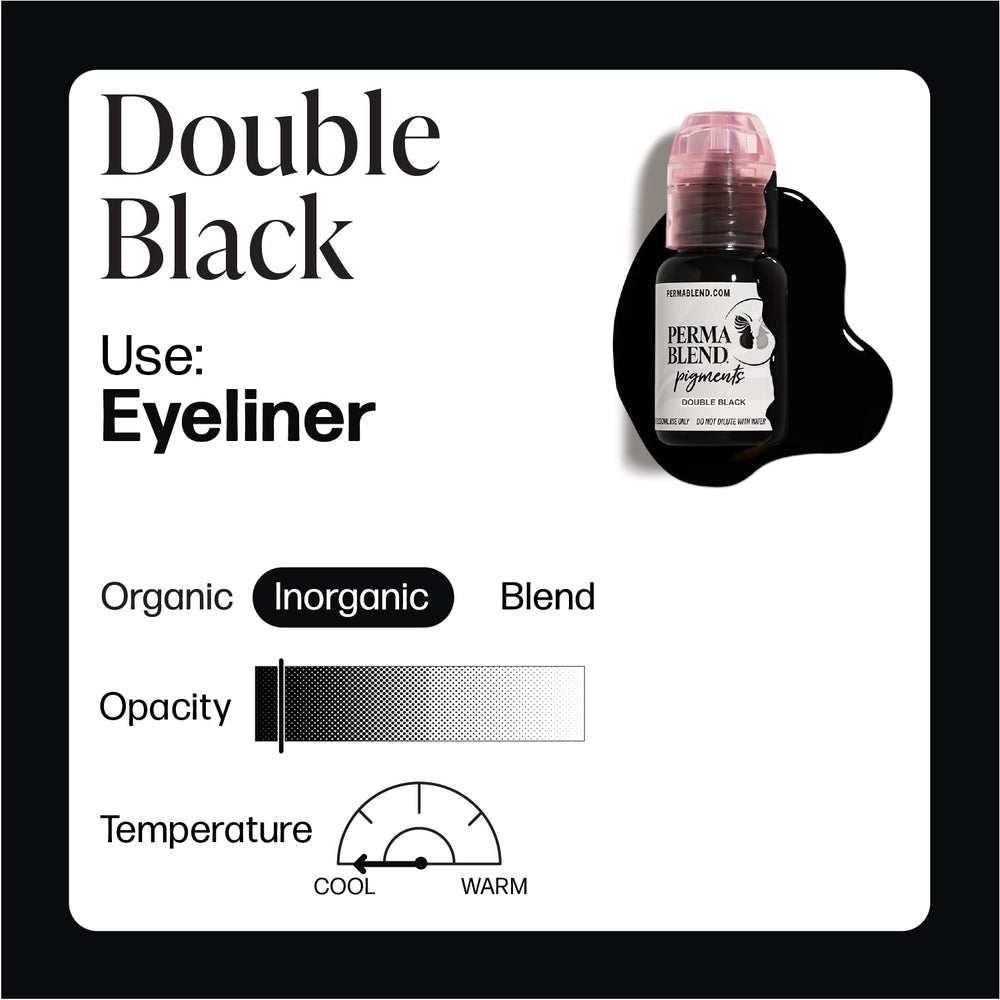 Perma Blend Double Black cream texture closeup for smooth, controlled application.