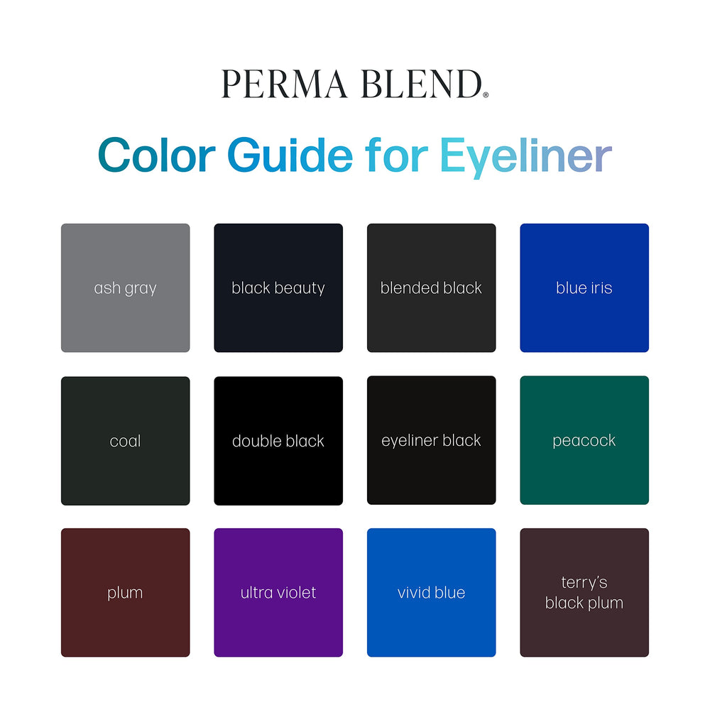 Perma Blend Double Black vegan-certified label signals cruelty-free cosmetic ink.