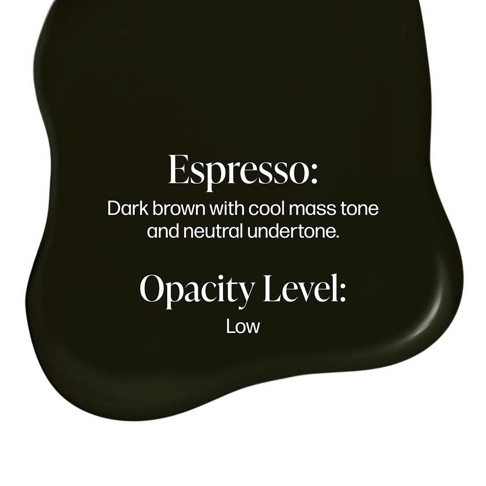 Perma Blend Espresso Brown pigment jar closeup showing warm undertones.