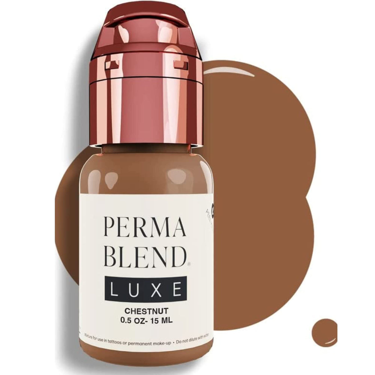 Perma Blend Luxe Chestnut lip tattoo ink bottle for lasting lip color