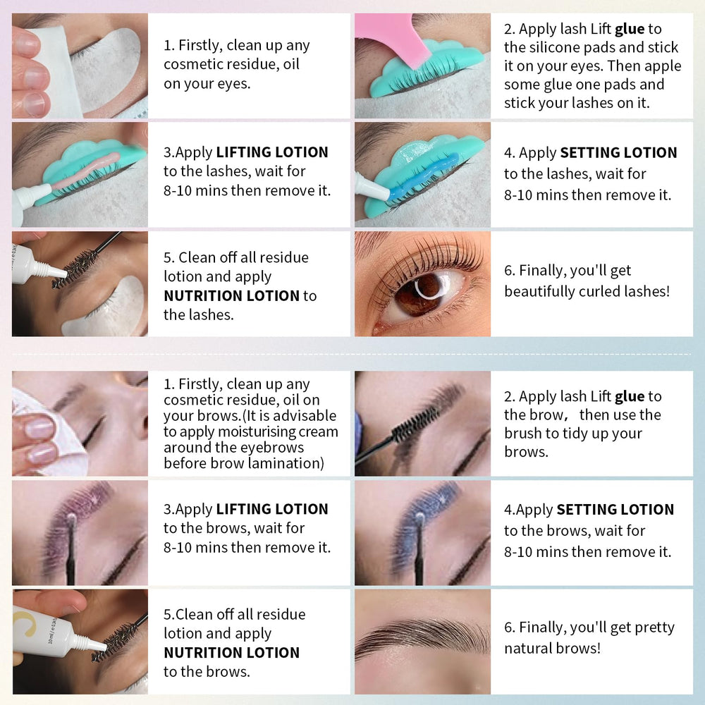PERMANIA brow lamination lotion gentle formula supports comfortable home use.