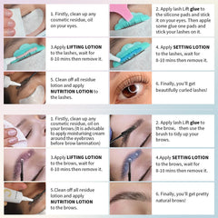 PERMANIA brow lamination lotion gentle formula supports comfortable home use.