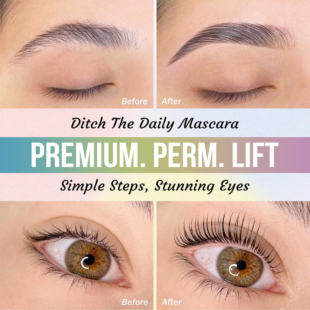 PERMANIA lash lift lotion tube design highlights controlled, mess-free perming application.