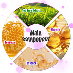 Permotary fragrance-tea-extract wax emits pleasant scent during application