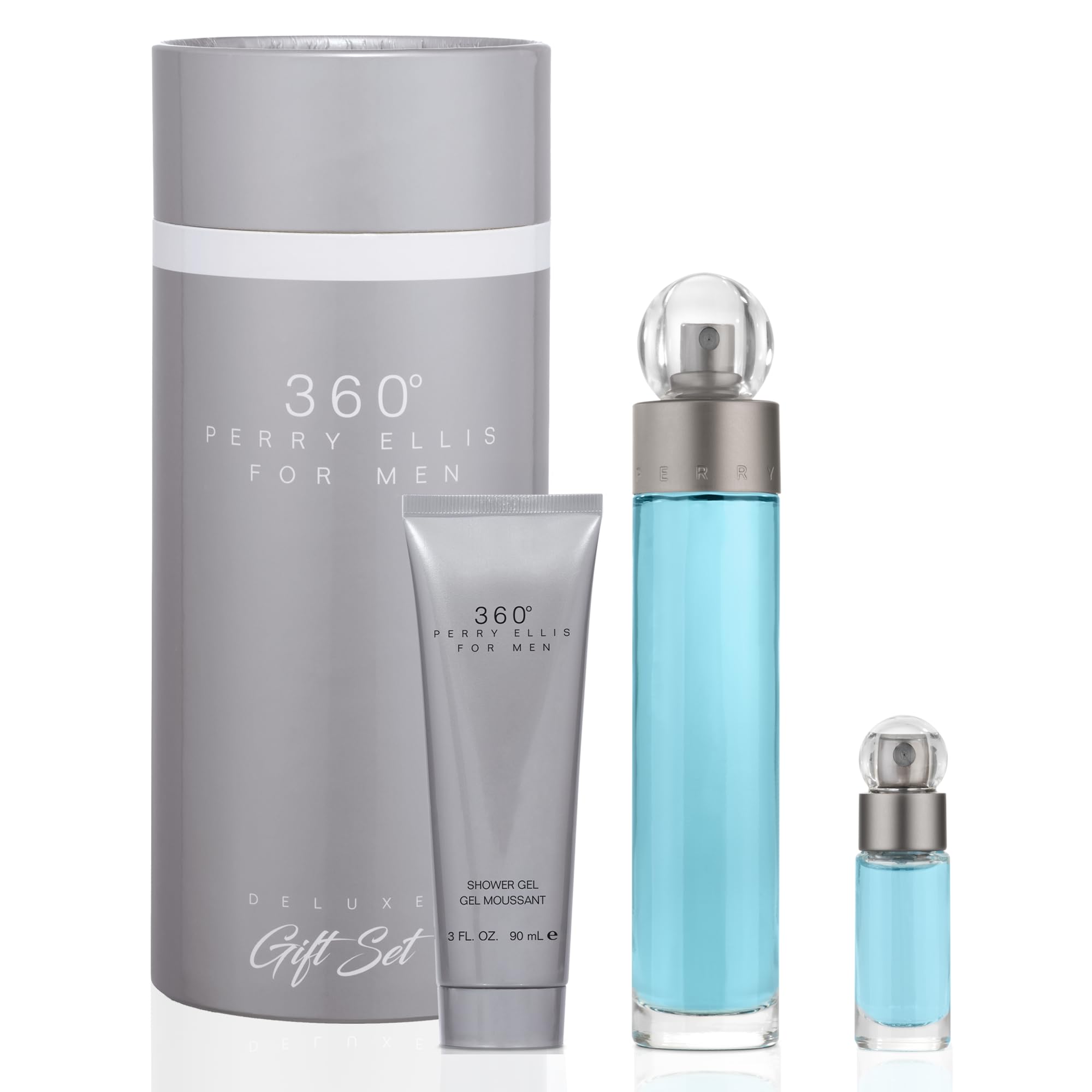 Perry Ellis 360° bottle front, a fresh daily scent.