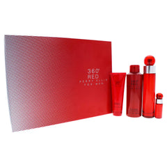 Perry Ellis 360 Red gift-set bottle highlighting long-lasting masculine fragrance for daily wear.