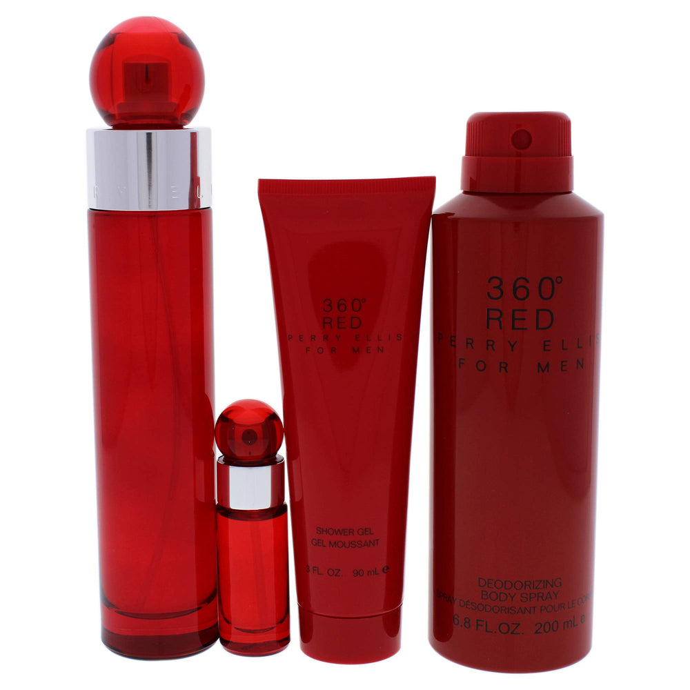 Perry Ellis 360 Red body spray bottle for on-the-go freshness and all-day confidence.
