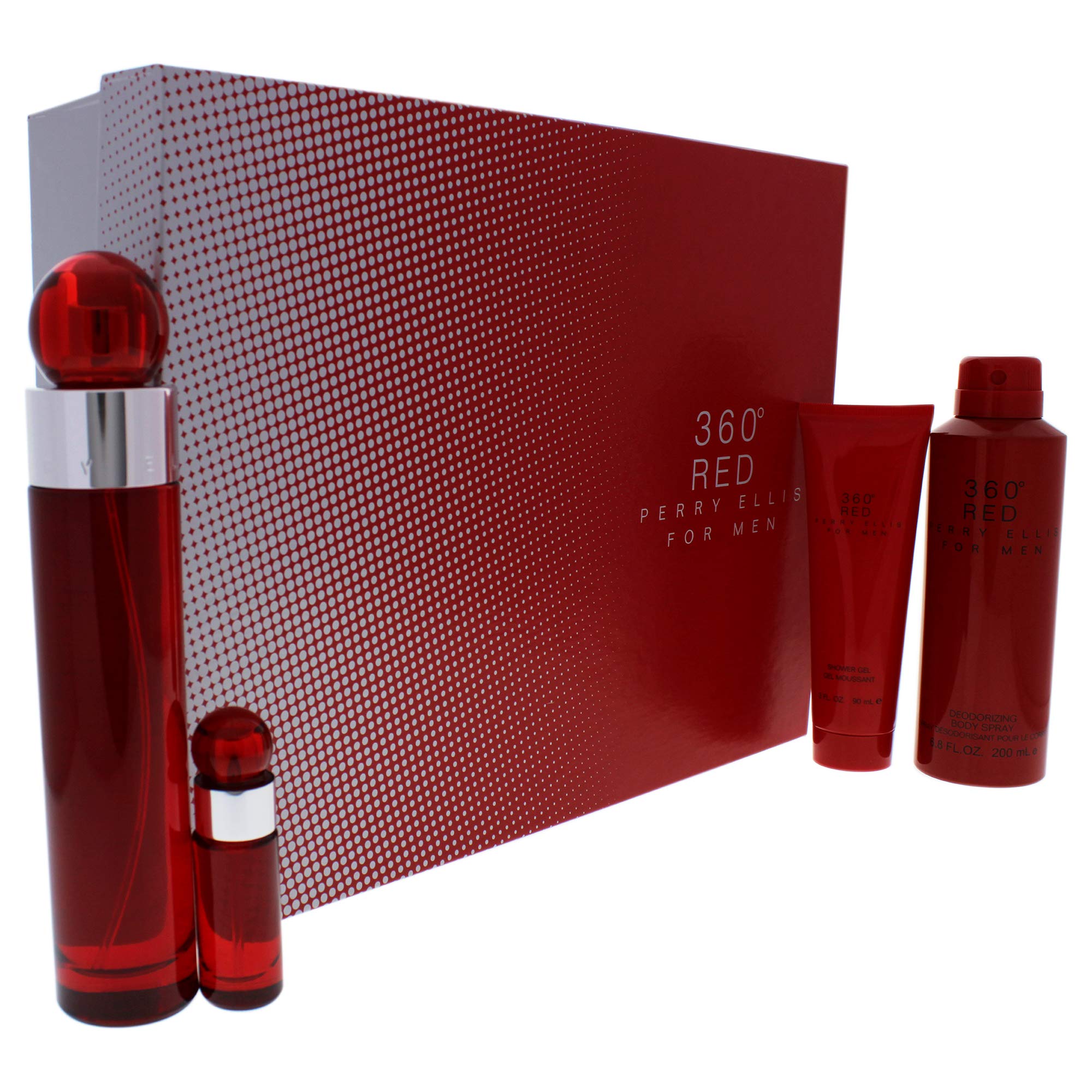 Perry Ellis 360 Red shower gel lathers smoothly for a refreshing grooming routine.