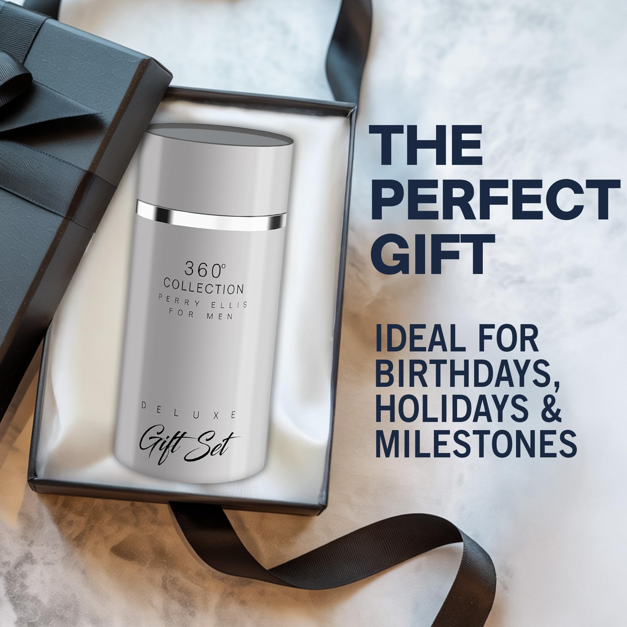 Perry Ellis 360° set display, ideal for gifting or personal use