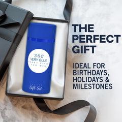 Perry Ellis 360 Very Blue bottle close-up showing signature design