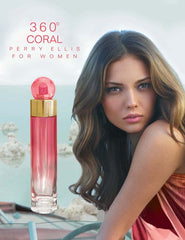 Perry Ellis 360° Women notes collage highlights tangerine to vanilla.