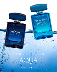 Perry Ellis Aqua for Men musk note detail emphasizes long-lasting masculine trail