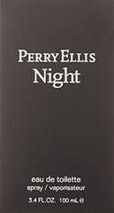 Perry Ellis Night bottle back with branding and refined packaging for gifting.