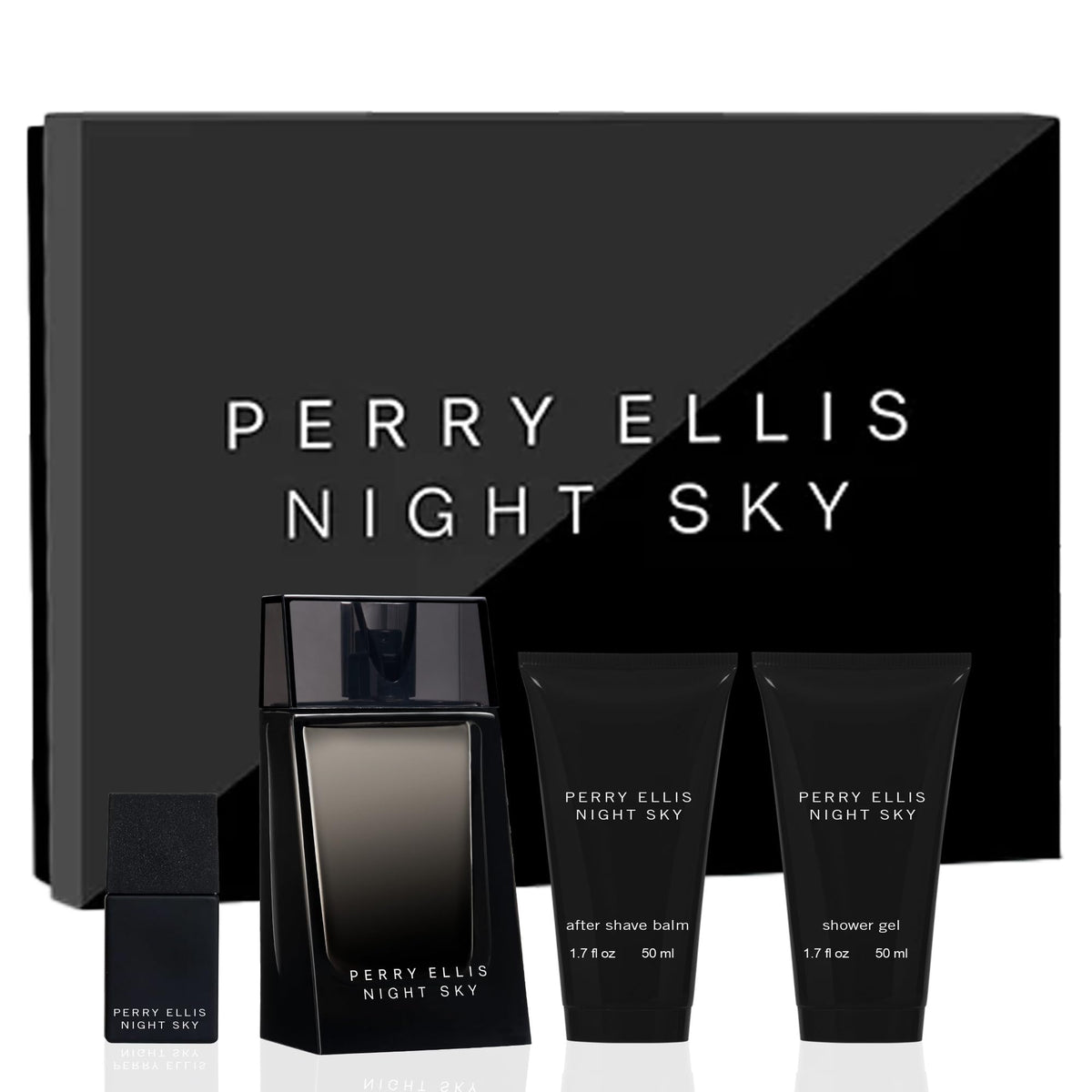 Perry Ellis Night Sky EDT bottle for daily wear with bold opening