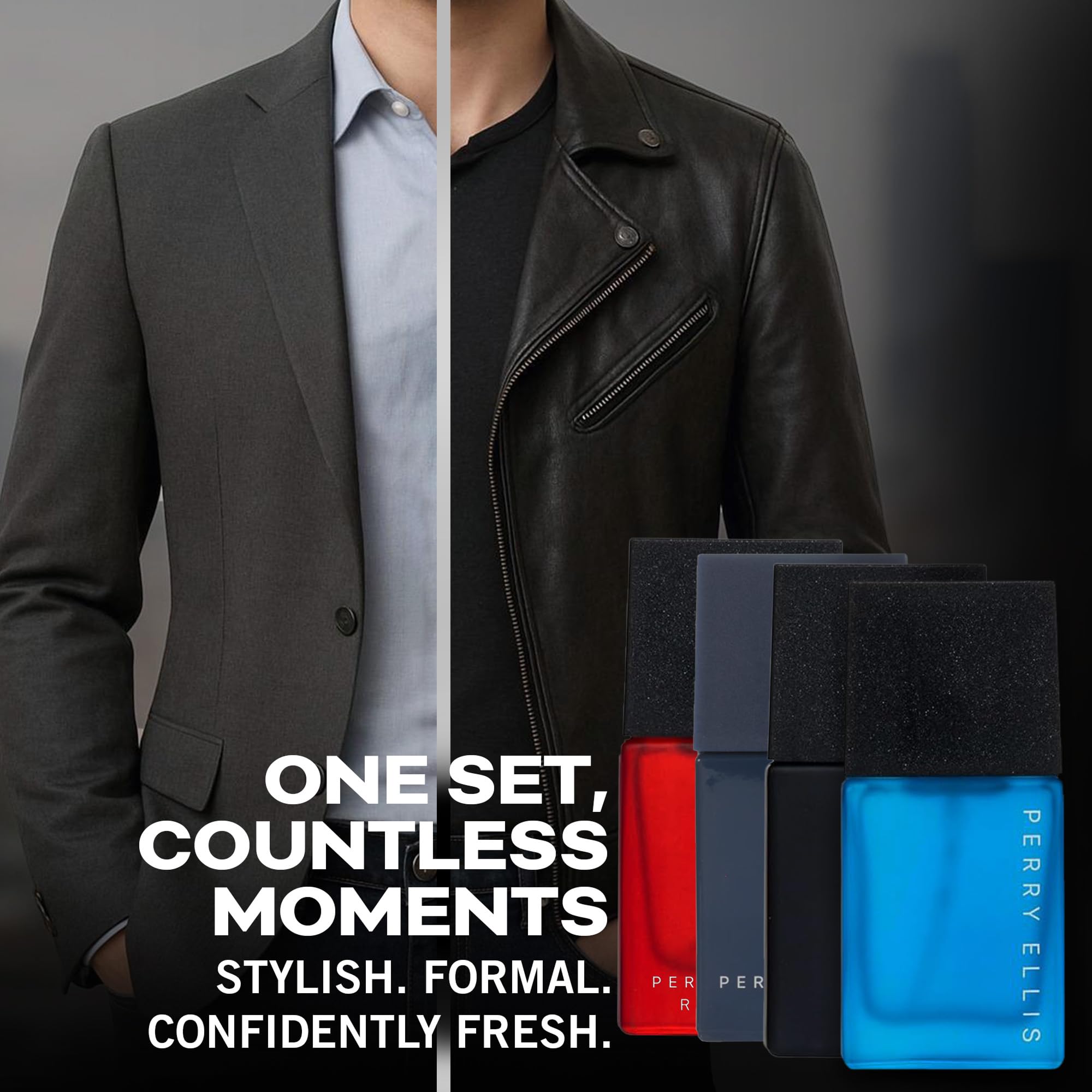 Perry Ellis Pure Blue mini spray offers citrus and aquatic tones for casual wear.