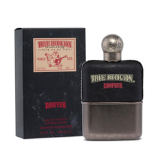 Perry Ellis True Religion Drifter bottle closeup for confident daily wear