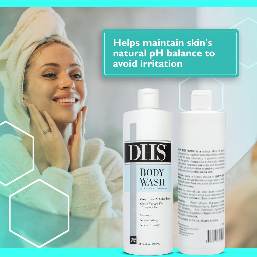 Children's hands using Person & Covey DHS Body Wash showing irritant-free cleansing