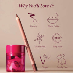 PERSONA lip liner pencil fuller-lip-contour creates a defined silhouette.