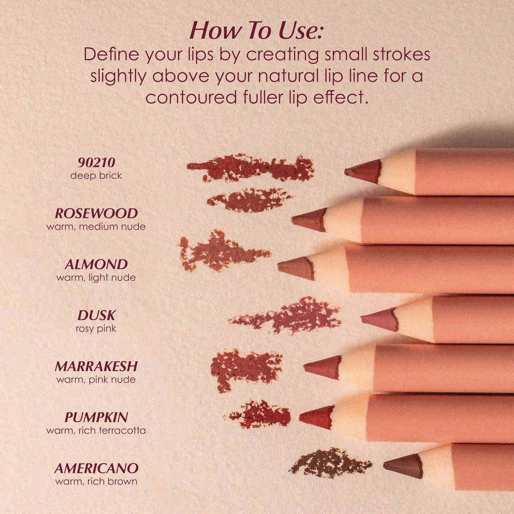 PERSONA lip liner pencil outline-and-fill guide for all-day color.