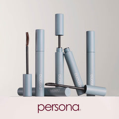 Lashes before wearing PERSONA tubing mascara show natural look and lift.