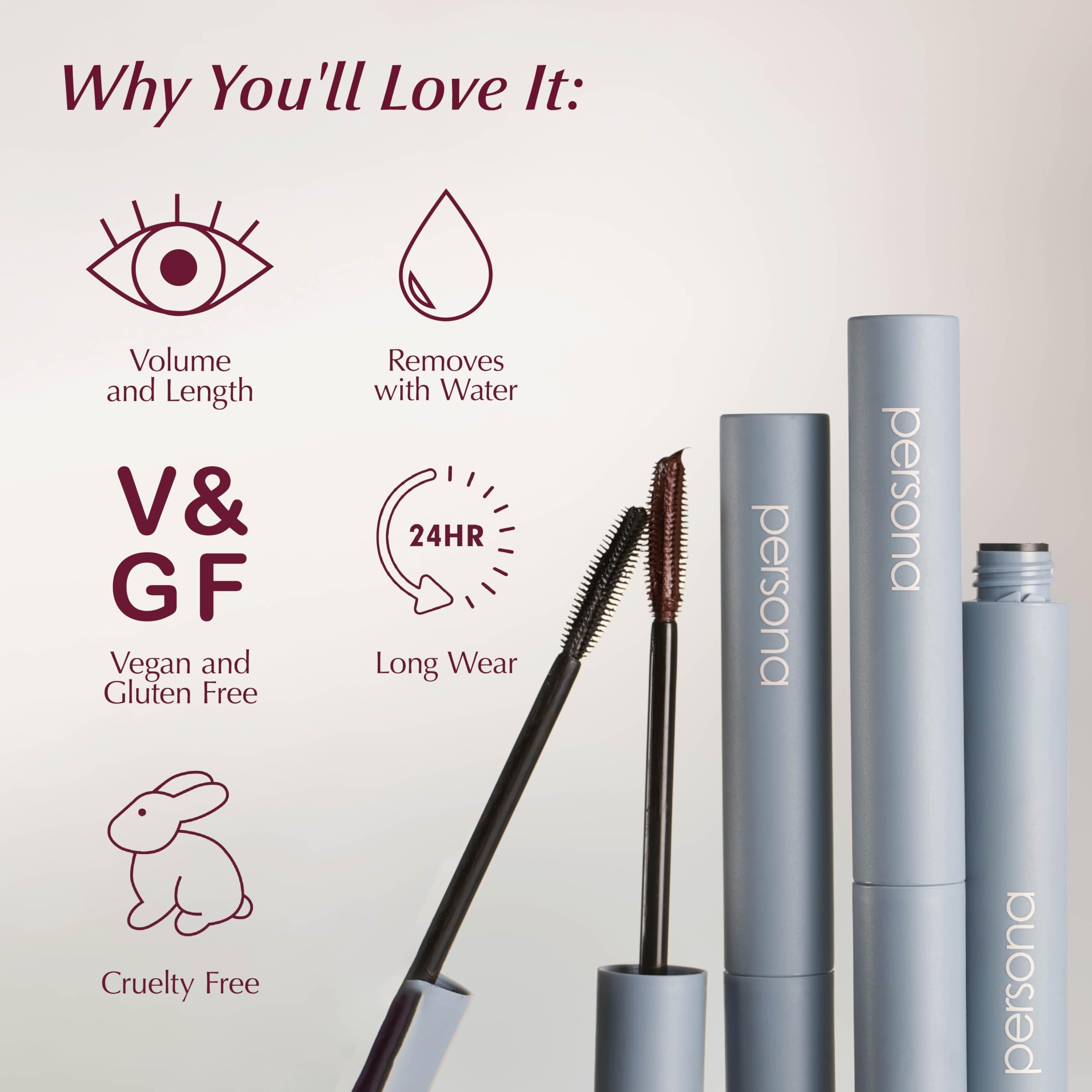 PERSONA tubing formula rinses clean with warm water for easy removal.