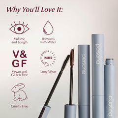 PERSONA Volumizing Tubing Mascara water-removable for effortless daily cleansing