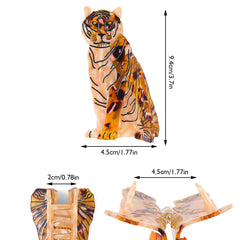 PERSONFUN tortoise shell pattern clip adds subtle elegance.