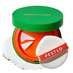 PESTLO Saferecipe sun pact grinding-dial-compact for precise on-the-go sunscreen application.