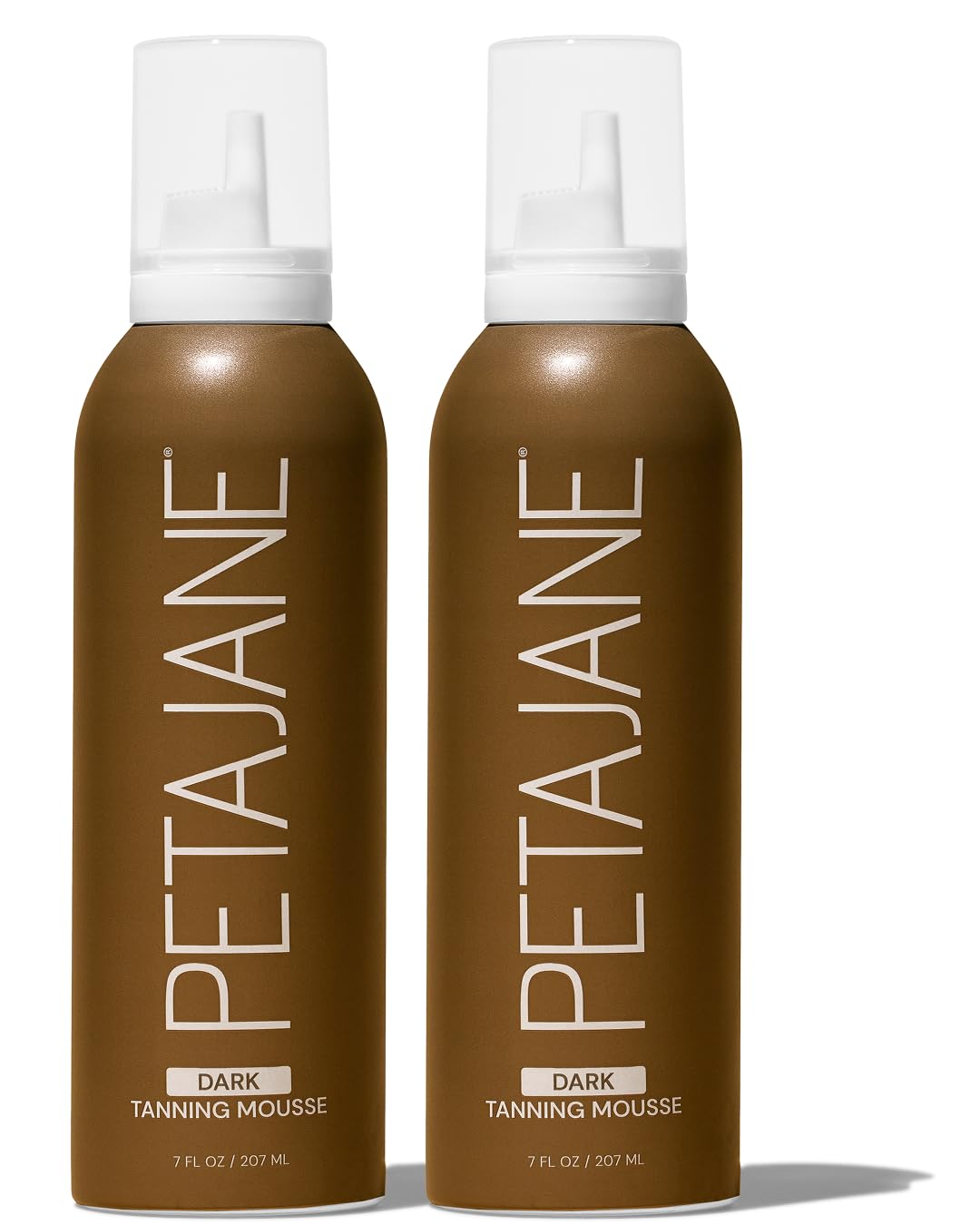 Peta Jane Dark Tanning Mousse 7oz bottle shows rich, even color