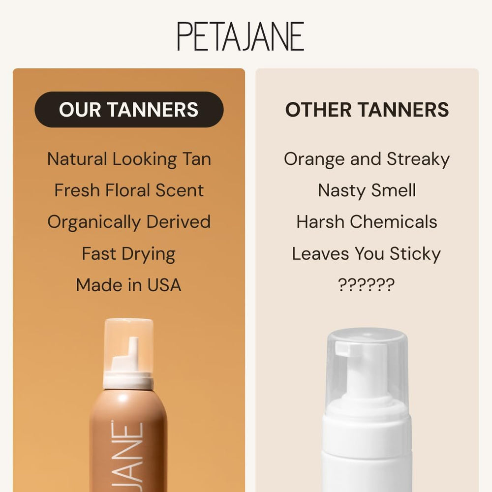 Peta Jane packaging and label highlight user-friendly, buildable color in a compact bottle