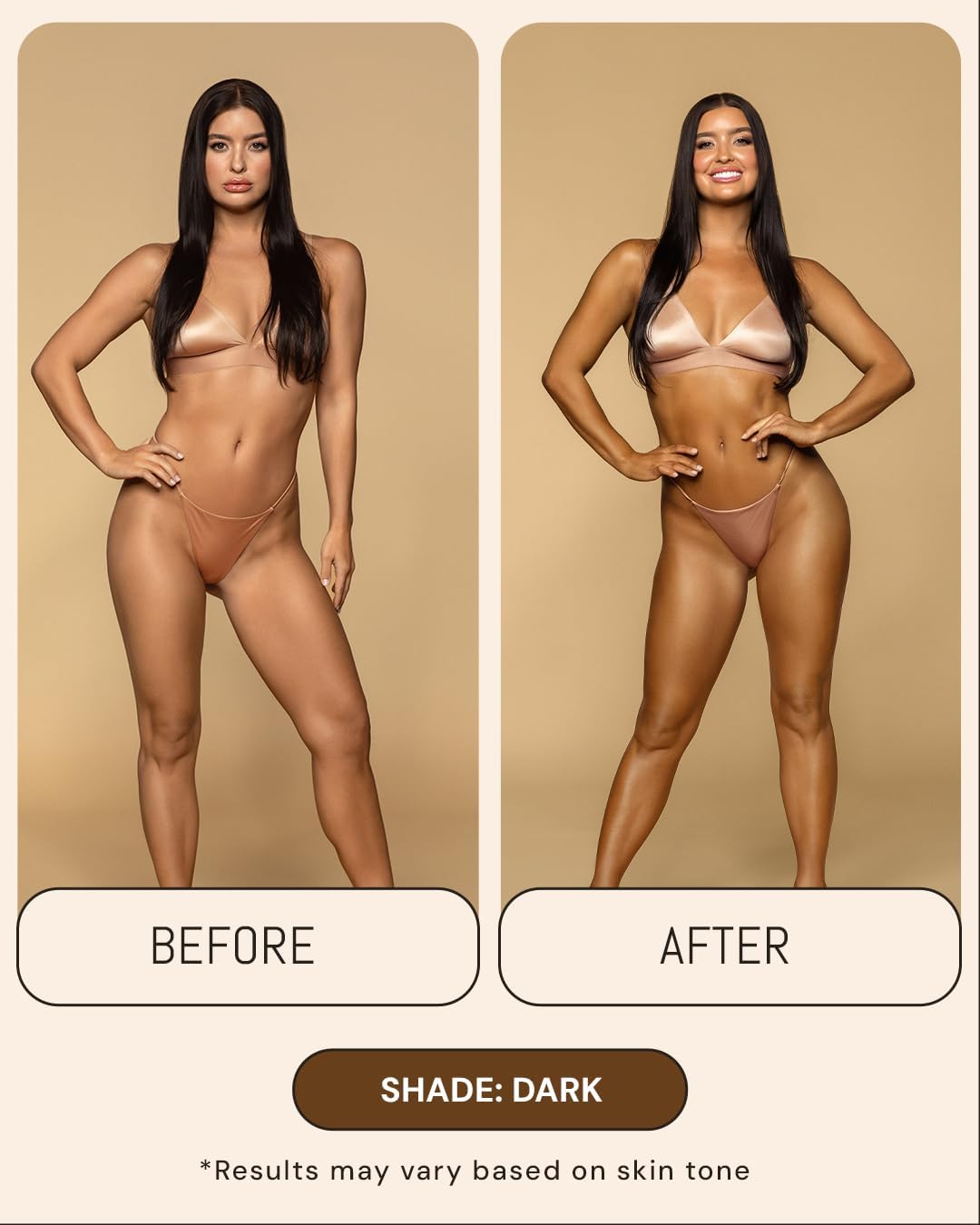 Peta Jane quick-tan development to a sun-kissed glow