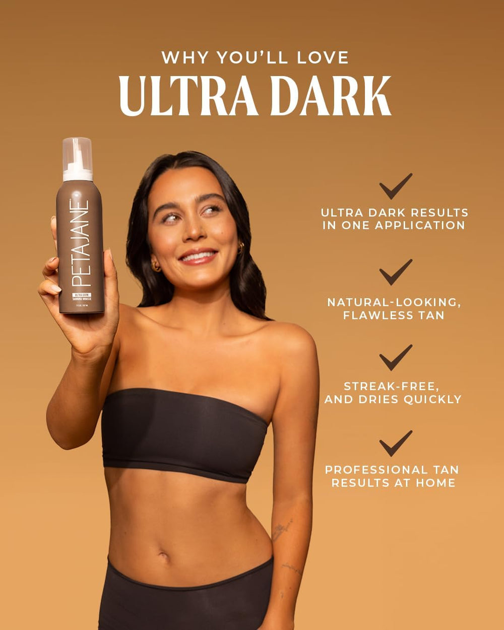 Peta Jane Ultra Dark Mousse two-bottle set for extended use