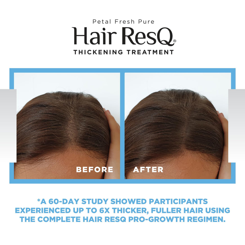 Hair ResQ rosemary oil droplets highlight natural scalp care ingredients