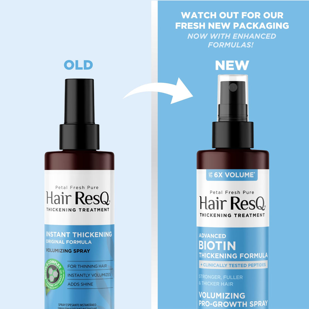 Hair ResQ vegan sulfate-free claim visible on label for clean ingredients