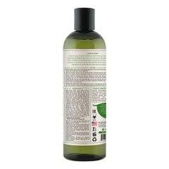 Petal Fresh Rose & Honeysuckle Shampoo bottle back highlights the botanical blend for healthy cleansing.